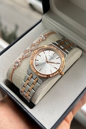 ساعت مچی طلائی زنانه 34 میلی متر Homies - کد 861746966