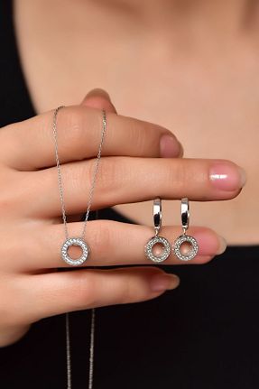 ست نقره زنانه زیرکن Papatya Silver - کد 279772812