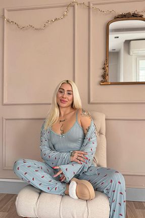 ست لباس راحتی رنگی زنانه ساده Pijamaevi - کد 917778417