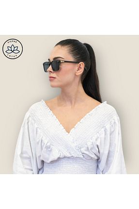 عینک آفتابی مشکی زنانه UV400 Pierre Lotus - کد 847101280
