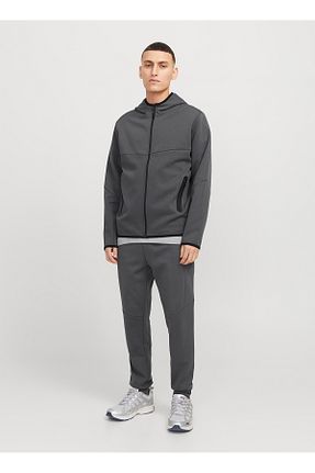 شلوار کرمگن طوسی مردانه پاچه تنگ Jack & Jones - کد 917784679