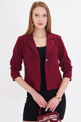 کت بلیزر زرشکی زنانه پلی استر armonika - کد 658615979