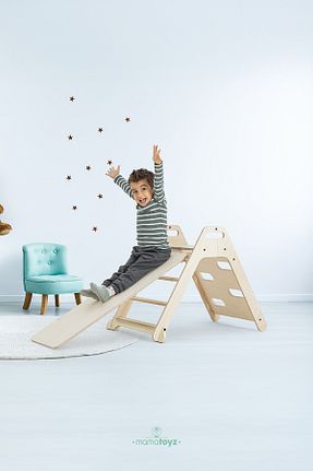 اسباب بازی چوبی بژ MAMATOYZ - کد 819616217