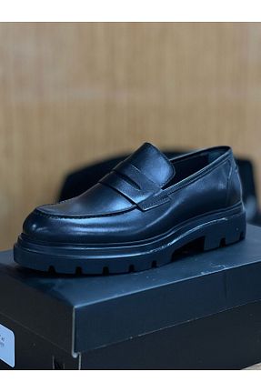 کفش کلاسیک مشکی مردانه چرم خالص mentaç - کد 917805523