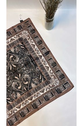 روسری قهوه ای 90 x 90 Onur - کد 917806910