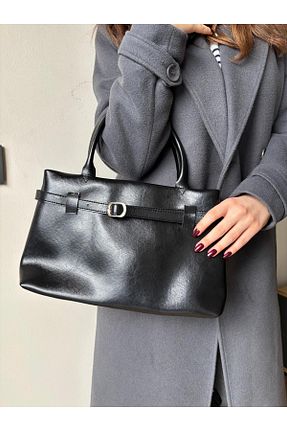 کیف دوشی مشکی زنانه چرم مصنوعی Blisshop - کد 900663106