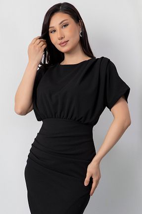 لباس مجلسی و فارغ التحصیلی مشکی زنانه مخلوط پلی استر PULLIMM - کد 917812192
