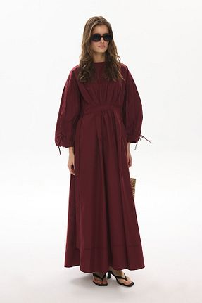 لباس حجاب زرشکی Relaxed Hooopstore - کد 917817705
