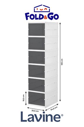 نظم دهنده کفش سفید پلاستیک obido - کد 922694507