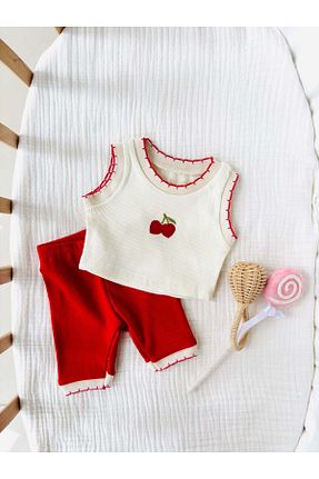 ست نوزادی قرمز بچه گانه NUNU BABY - کد 920758251