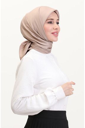 روسری قهوه ای ساده sefamerve - کد 917831207
