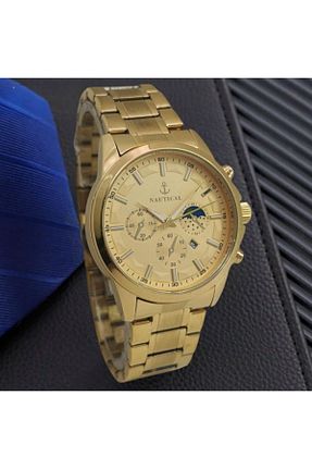 ساعت مچی زرد مردانه 45 میلی متر NAUTICAL - کد 917732427