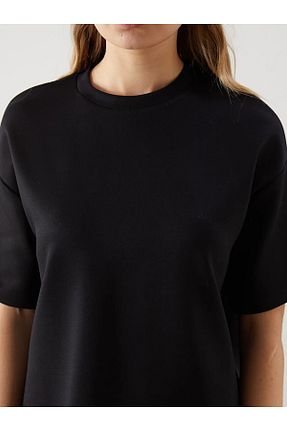تیشرت مشکی زنانه رگولار LC Waikiki - کد 917820251