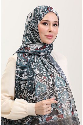 روسری آبی پنبه ای sefamerve - کد 917828042