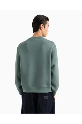 سوئیشرت سبز مردانه ساده Emporio Armani - کد 919767542
