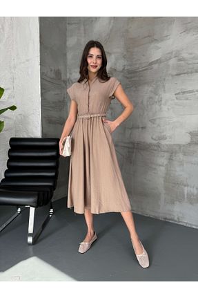 لباس قهوه ای زنانه بافتنی Elif Özbey Butik - کد 917857782