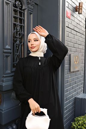 لباس حجاب مشکی زنانه اورسایز modessia - کد 917802025
