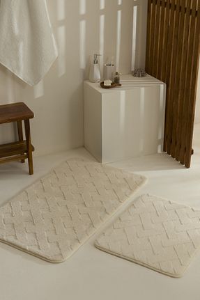 پادری حمام بژ پلی استر Karaca Home - کد 877286209