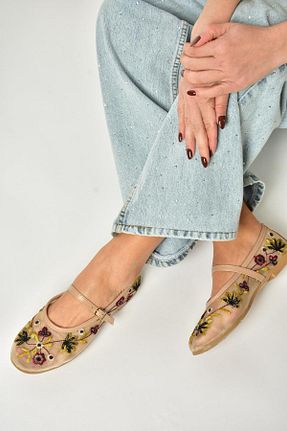 بابت بژ زنانه چرم مصنوعی Fox Shoes - کد 919758208