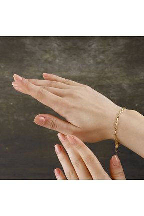 دستبند طلا طلائی زنانه 14 عیار Siora Jewelry - کد 906422009