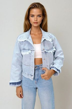کت آبی زنانه رگولار VAGGON - کد 920498015
