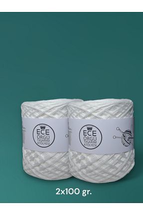 نخ بافندگی سفید Ece Örgü Tasarım Atölyesi - کد 919755833