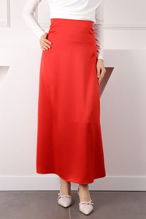 دامن حجاب قرمز زنانه کلوش İmajButik - کد 918323539