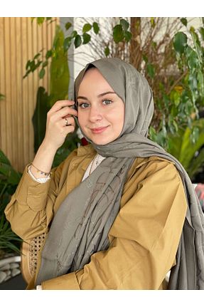 شال سبز زنانه پنبه پلی استر HAREM SCARF - کد 918078925