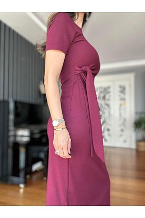 لباس زرشکی زنانه بافتنی Atelier Derin - کد 919733320