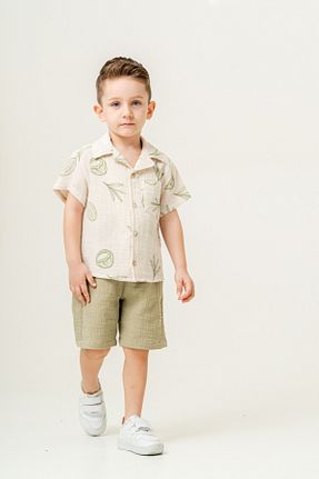 ست بالاتنه و پائین تنه بژ بچه گانه بافتنی Tuffy Kids - کد 920776376