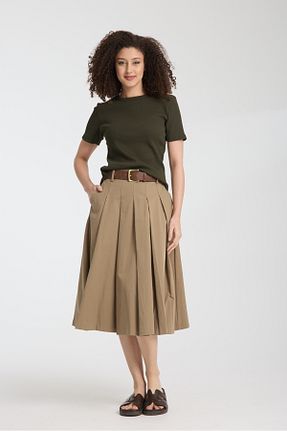 بادی خاکی زنانه یقه دوچرخه E&M Tekstil - کد 920777965