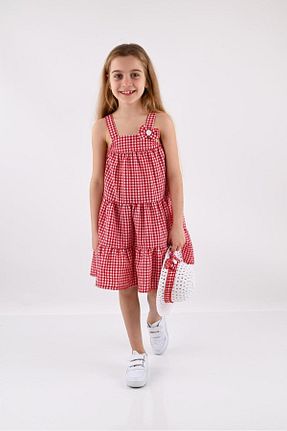 لباس قرمز بچه گانه بافتنی Trend Bebe Butik - کد 920777060