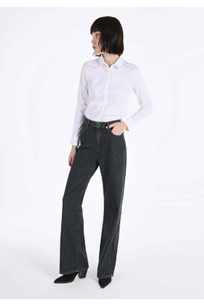 شلوار جین طوسی زنانه پاچه گشاد Colin’s - کد 761395391