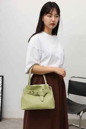 کیف دوشی سبز زنانه چرم مصنوعی LOVELYSTORE - کد 919813665