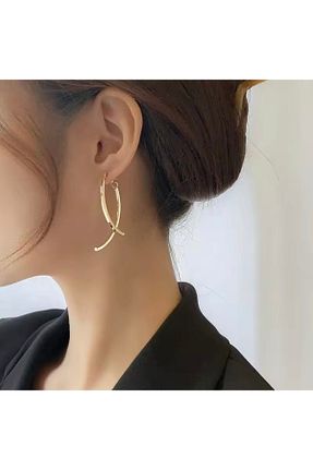 گوشواره جواهر طلائی فلزی monalisatoka - کد 900666400