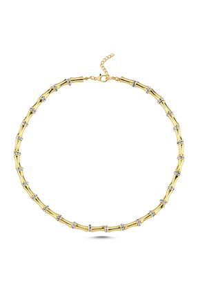 گردنبند جواهر طلائی زنانه روکش طلا VenüsDesign - کد 858766776