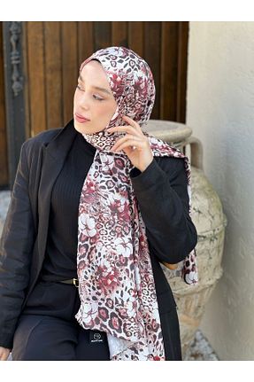 شال سفید زنانه پنبه ای Modakaşmir - کد 919825187