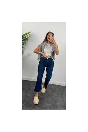 شلوار جین آبی زنانه پنبه ای CATTLEYAS - کد 919825067