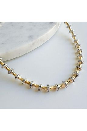 گردنبند جواهر طلائی زنانه روکش طلا VenüsDesign - کد 858766776