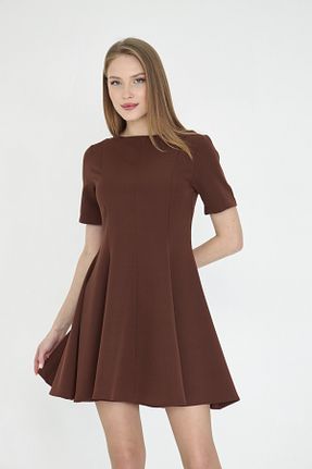 لباس قهوه ای زنانه بافتنی SevdeUgur - کد 919842327