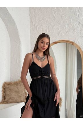 لباس مشکی زنانه بافتنی Pissos - کد 906316365