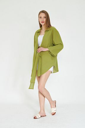 کیمونو و کافتان سبز زنانه %100 پنبه SevdeUgur - کد 833739429