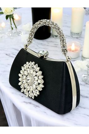 کیف مجلسی مشکی زنانه پارچه ای Biçanta - کد 919867746