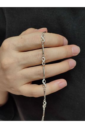 دستبند نقره طوسی زنانه 925 عیار MODA925 - کد 919863559