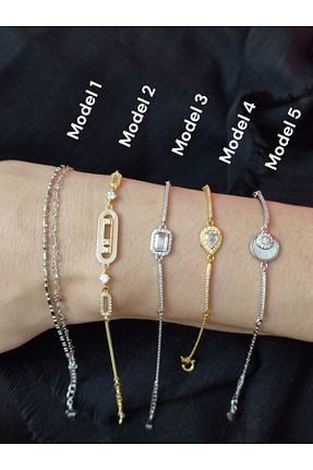 دستبند نقره طوسی زنانه 925 عیار MODA925 - کد 919862144