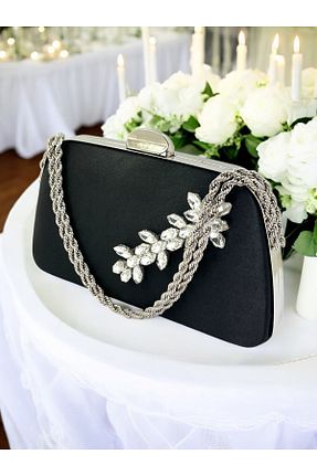 کیف مجلسی مشکی زنانه پارچه ای Biçanta - کد 919882915