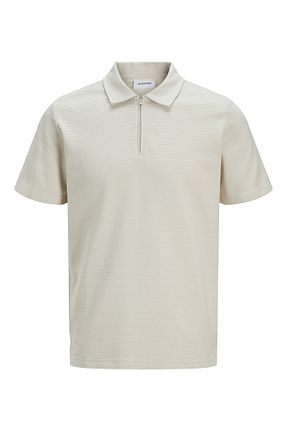 تیشرت بژ مردانه رگولار Jack & Jones - کد 919903136