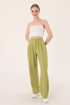 شلوار سبز زنانه کتان Hazel - کد 827610679