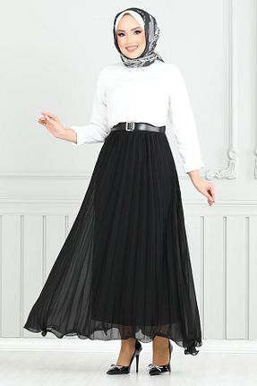 دامن حجاب مشکی بافتنی ModaMerve - کد 919914998