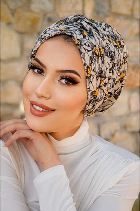 کلاه شنای حجاب نارنجی زنانه Aişe Tesettür - کد 919921571
